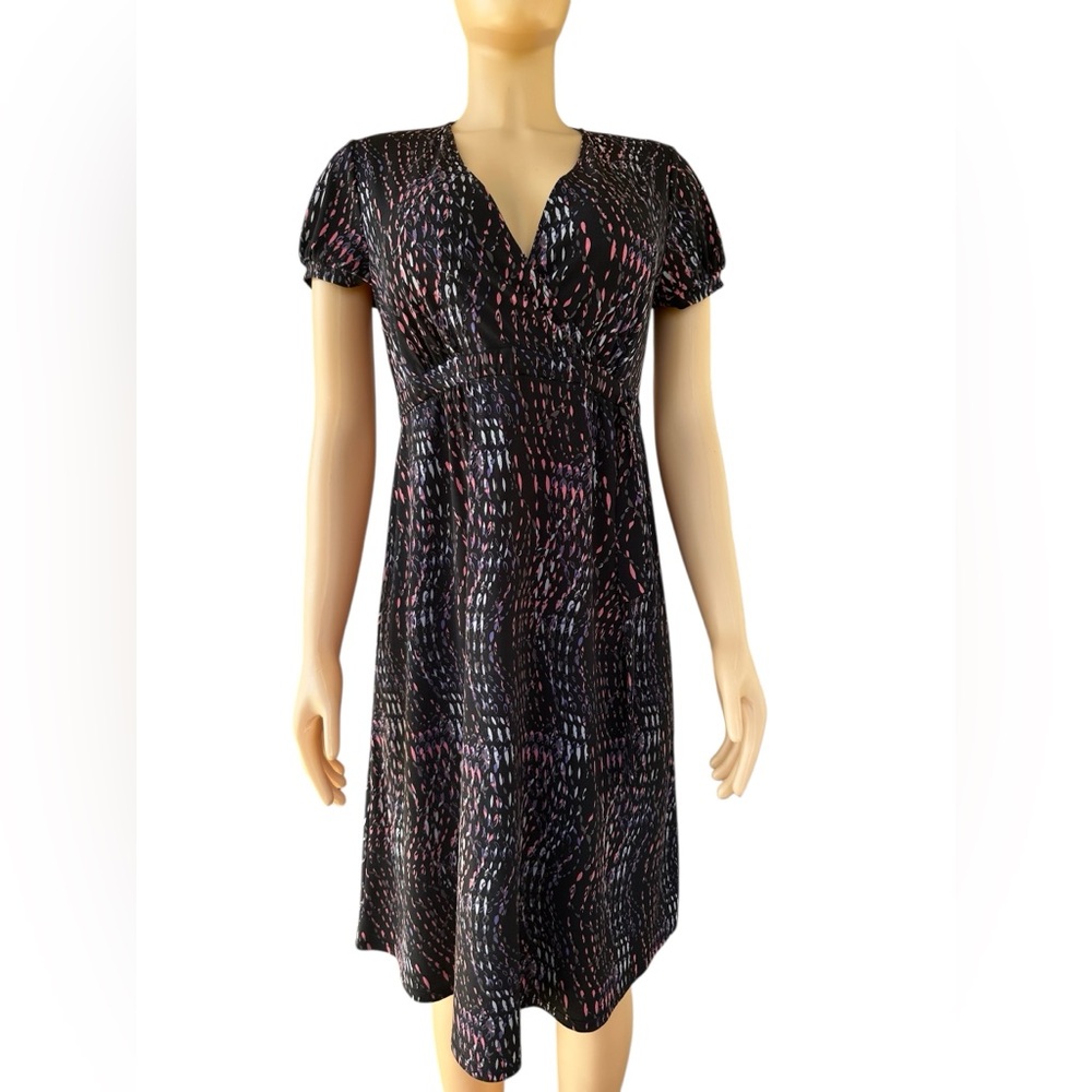 Oh baby by Motherhood Black Multi Colored Dress